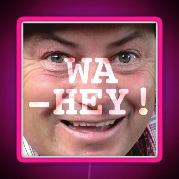 Wa Hey Wheeler Dealers Mike Brewer Tee RGB Neon Sign