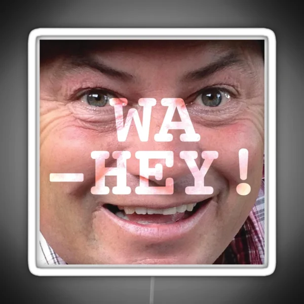 Wa Hey Wheeler Dealers Mike Brewer Tee RGB Neon Sign