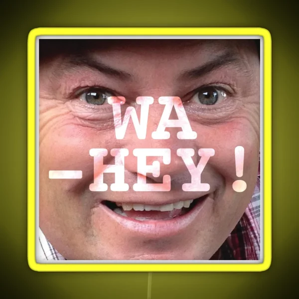 Wa Hey Wheeler Dealers Mike Brewer Tee RGB Neon Sign