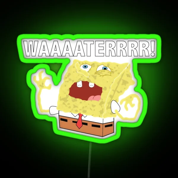 WAAAATERRRRRR RGB Neon Sign
