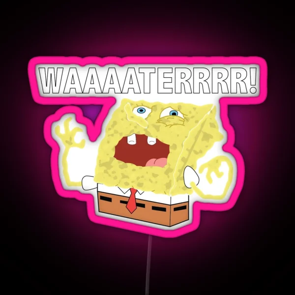 WAAAATERRRRRR RGB Neon Sign