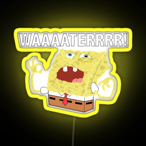 WAAAATERRRRRR RGB Neon Sign