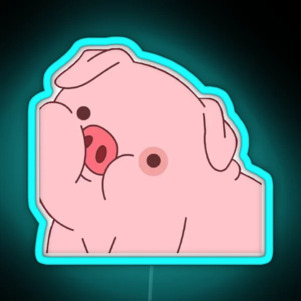 Waddles Gravity Falls RGB Neon Sign