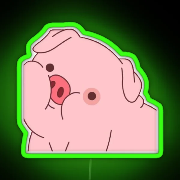 Waddles Gravity Falls RGB Neon Sign