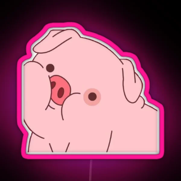 Waddles Gravity Falls RGB Neon Sign