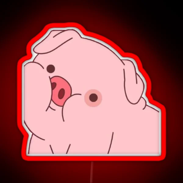 Waddles Gravity Falls RGB Neon Sign