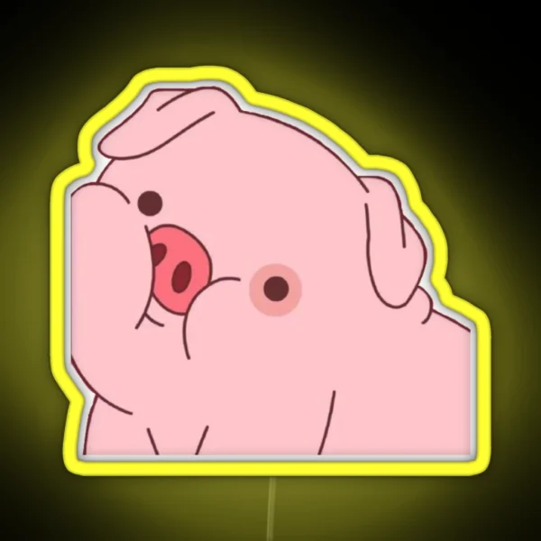 Waddles Gravity Falls RGB Neon Sign