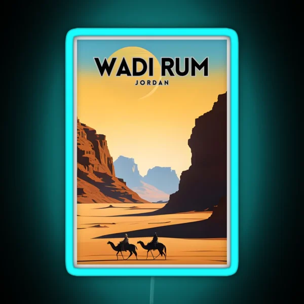 Wadi Rum Vintage RGB Neon Sign