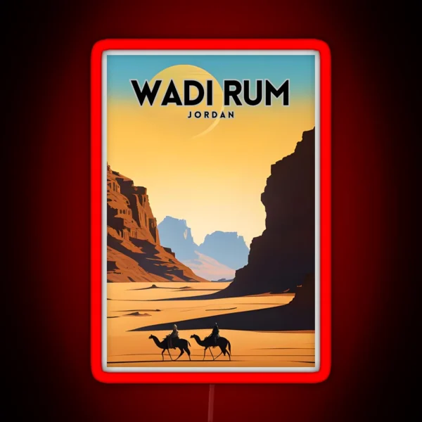 Wadi Rum Vintage RGB Neon Sign