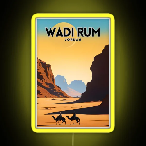 Wadi Rum Vintage RGB Neon Sign