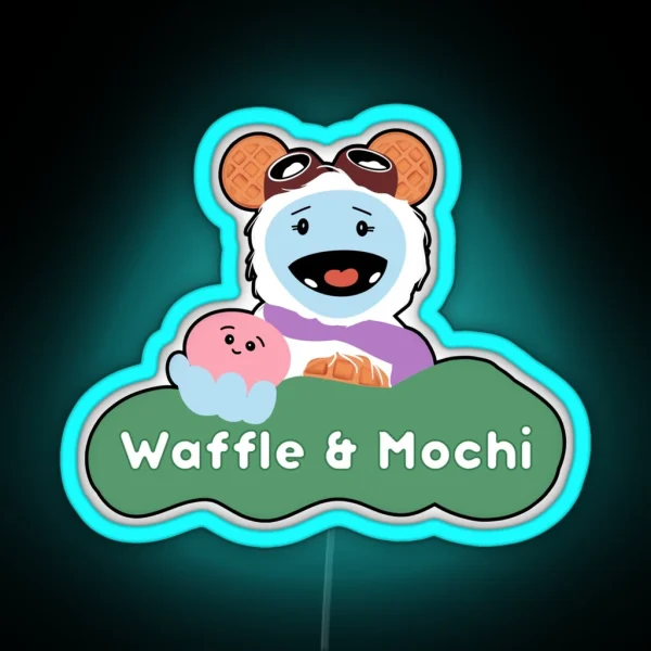 Waffle And Mochi Waffle Mochi RGB Neon Sign