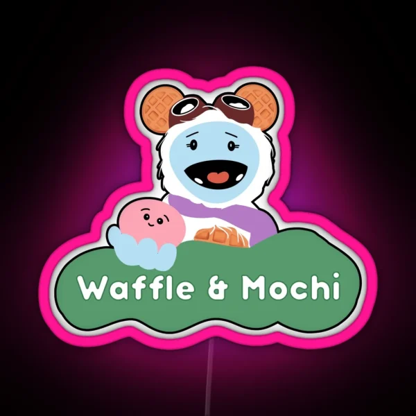 Waffle And Mochi Waffle Mochi RGB Neon Sign