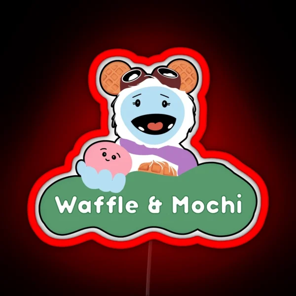 Waffle And Mochi Waffle Mochi RGB Neon Sign