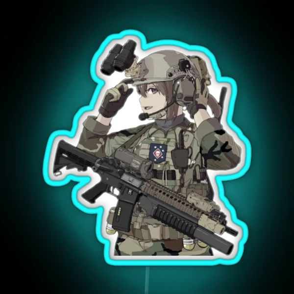 Waifu Operator RGB Neon Sign