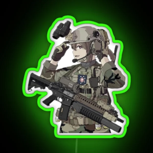 Waifu Operator RGB Neon Sign
