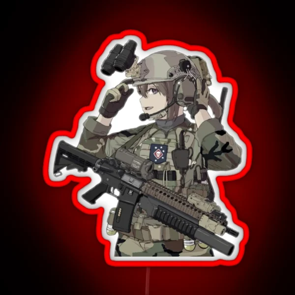Waifu Operator RGB Neon Sign