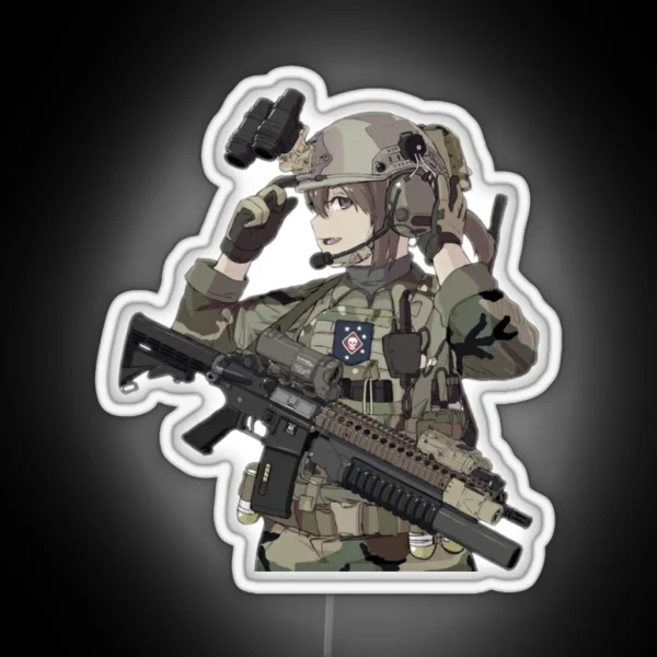 Waifu Operator RGB Neon Sign