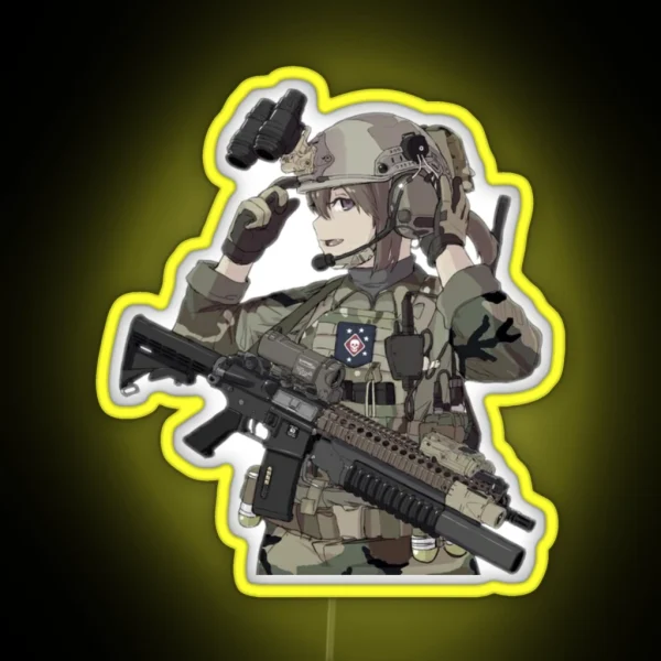 Waifu Operator RGB Neon Sign