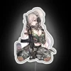 Vibrant Neon Sign Featuring Character from Waifu Operator Series Gaming.