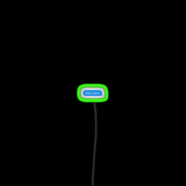 Wait What Text RGB Neon Sign