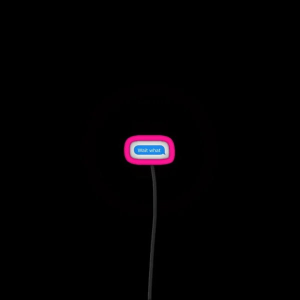 Wait What Text RGB Neon Sign