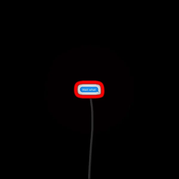 Wait What Text RGB Neon Sign