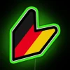 Vintage German style automotive inspired RGB neon lighting decoration signs