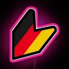 Vibrant German designed RGB neon signs with modern digital display