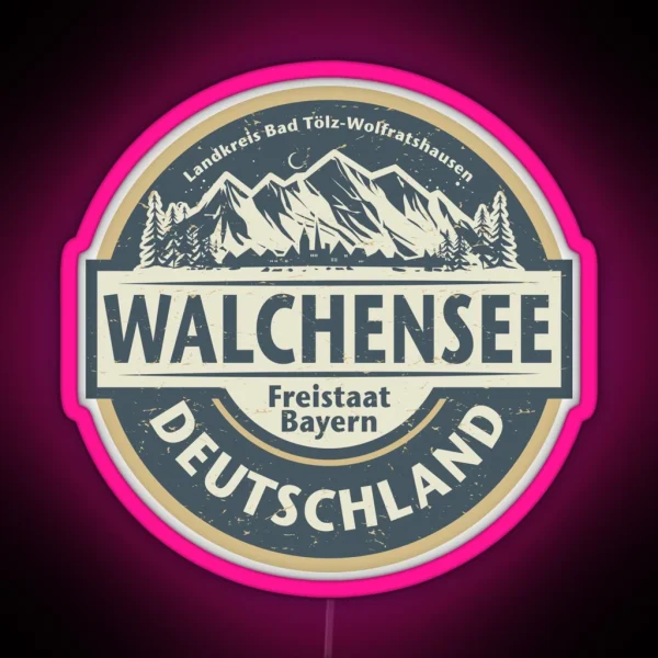 Walchensee Bavaria Germany RGB Neon Sign