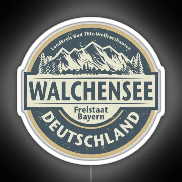 Walchensee Bavaria Germany RGB Neon Sign