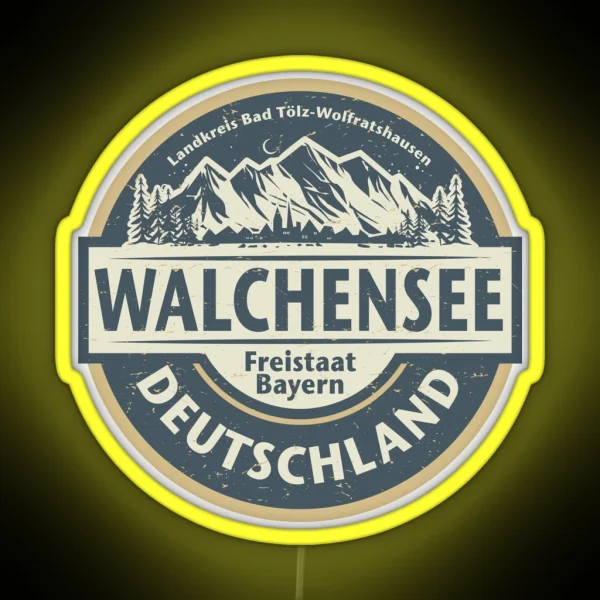 Walchensee Bavaria Germany RGB Neon Sign