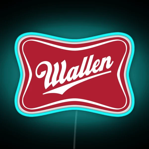 Wallen Beer Country Sign Parody Logo RGB Neon Sign