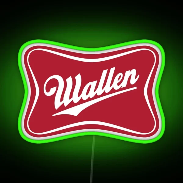 Wallen Beer Country Sign Parody Logo RGB Neon Sign