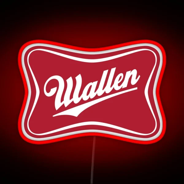 Wallen Beer Country Sign Parody Logo RGB Neon Sign