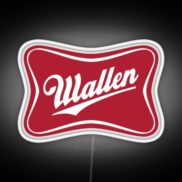 Wallen Beer Country Sign Parody Logo RGB Neon Sign