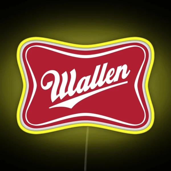 Wallen Beer Country Sign Parody Logo RGB Neon Sign