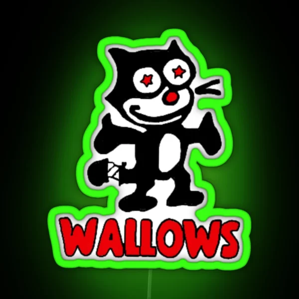 Wallows Cat RGB Neon Sign