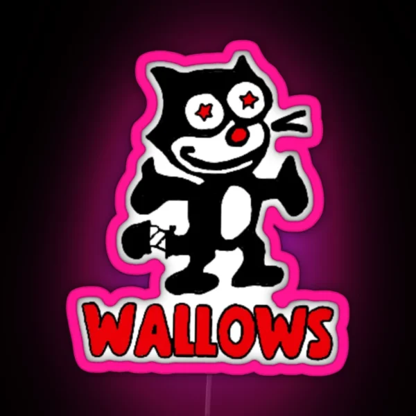 Wallows Cat RGB Neon Sign
