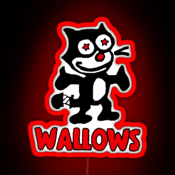 Wallows Cat RGB Neon Sign