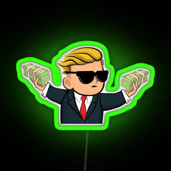 Wallstreetbets Guy Cash RGB Neon Sign