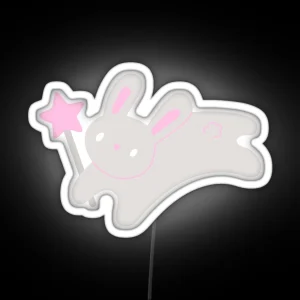 Wand And A Rabbit RGB Neon Sign