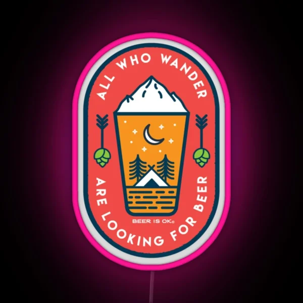 Wander For Beer RGB Neon Sign
