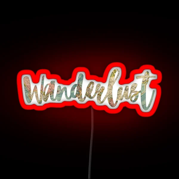 Wanderlust RGB Neon Sign