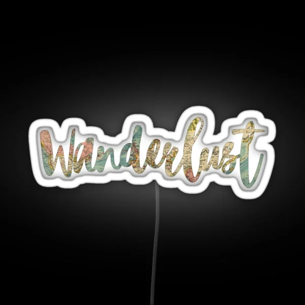 Wanderlust RGB Neon Sign