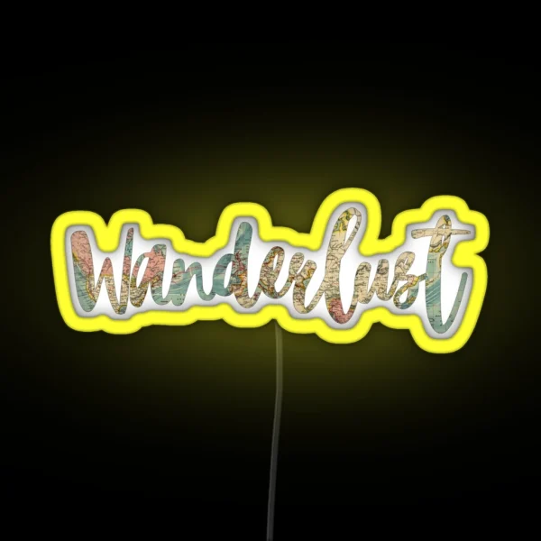 Wanderlust RGB Neon Sign
