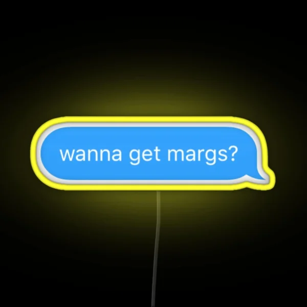 Wanna Get Margaritas RGB Neon Sign