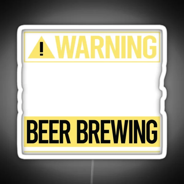 Warning About Beer Brewing RGB Neon Sign