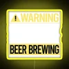 Vibrant Neon Sign for Homebrewers and Beer Enthusiasts' Fridge Decor