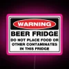 Vibrant RGB LED beer fridge neon wall art decoration light