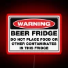 RGB Neon Warning Sign for Beer Fridge and Home Bar.